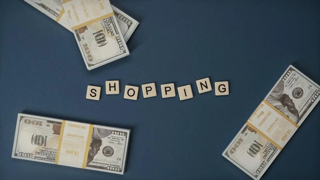 Amazon Hacks to Save Hundreds Instantly 1 Stacked US dollars around shopping letters on a blue background.